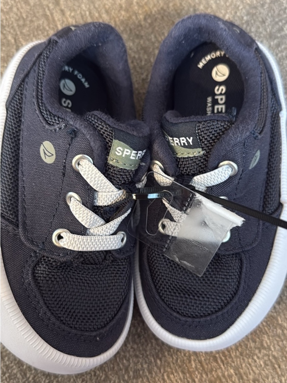 2 pairs of sperry shoes size 5 and 6.
